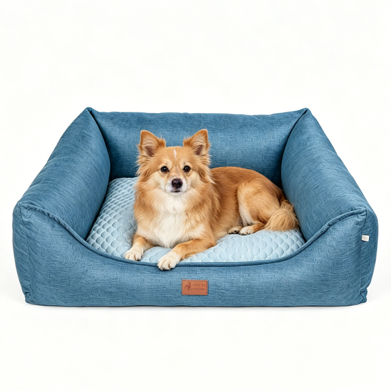 Wholesale Detachable Custom Logo Anti-slip Pet Dog Bed Luxury