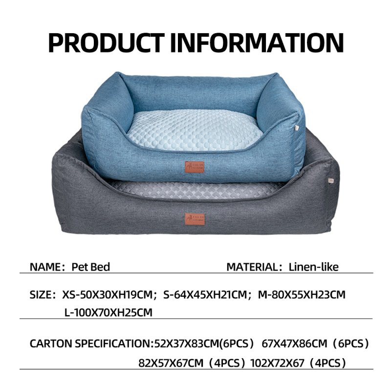 Wholesale Detachable Custom Logo Anti-slip Pet Dog Bed Luxury