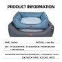 Wholesale Detachable Custom Logo Anti-slip Pet Dog Bed Luxury