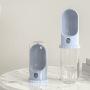 Manufacturer wholesale custom logo white light purple foldable dog water bottle 450ml