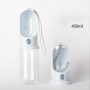 Manufacturer wholesale custom logo white light purple foldable dog water bottle 450ml