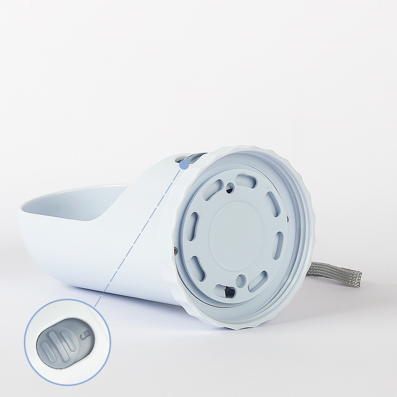 Manufacturer wholesale custom logo white light purple foldable dog water bottle 450ml
