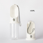 Manufacturer wholesale custom logo white light purple foldable dog water bottle 450ml