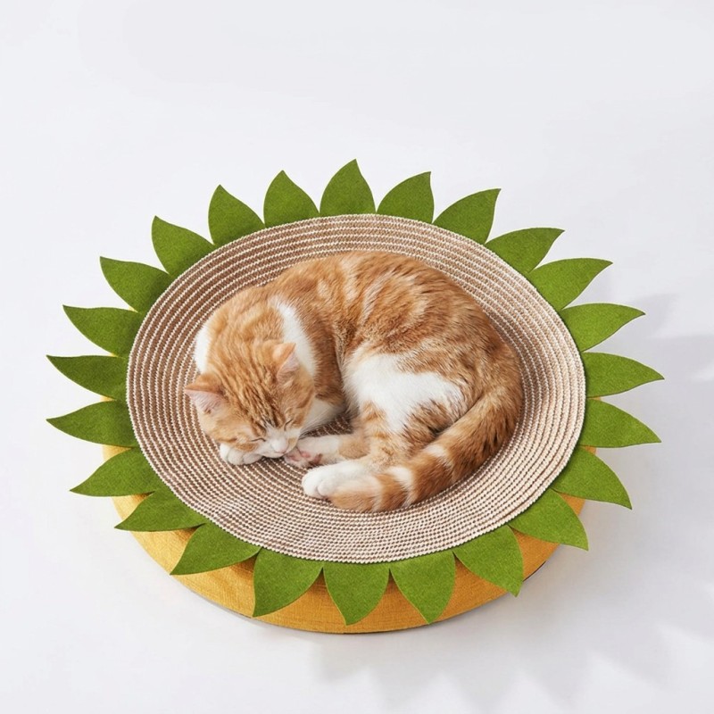 Wholesale Round Oval Shape Sisal Cat Bed Scratcher