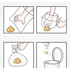 Manufacturer wholesale pp dog poop bag multi-colors