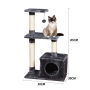 Manufacturer Wholesale Pet Product Sisal Scratcher Short Plush Cat Tree