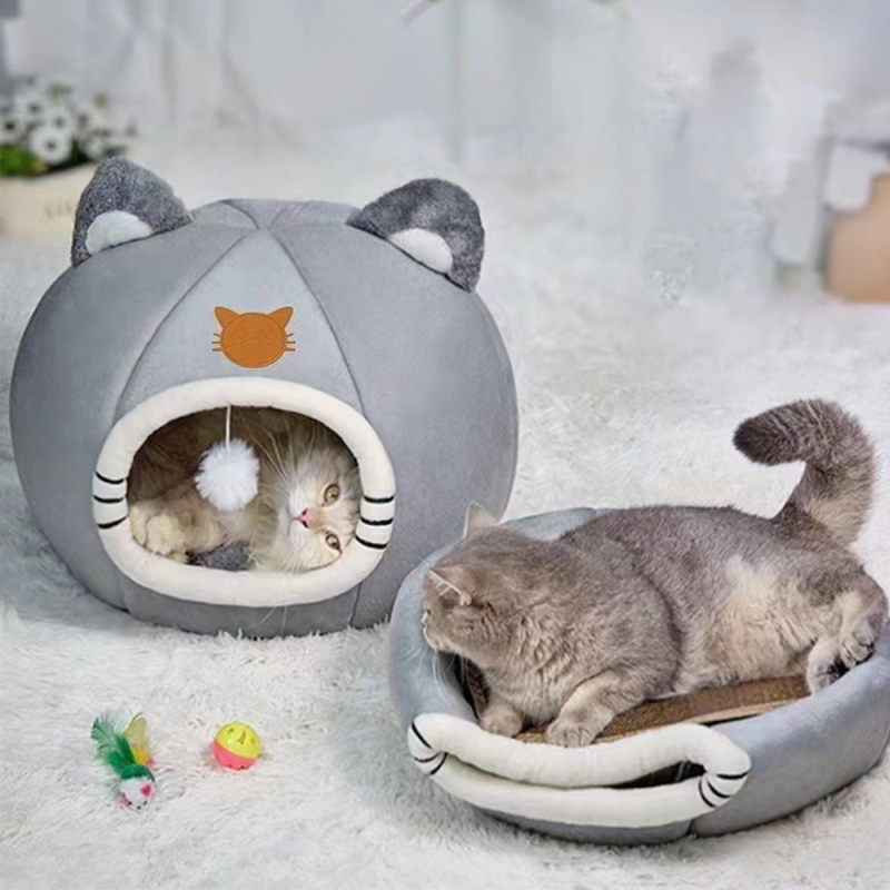 Wholesale Foldable Warm Detachable Washable Cat House Bed