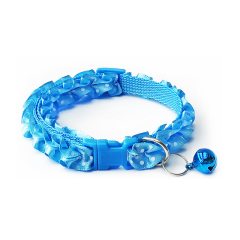 Manufacturer wholesale multi-colors lace cat collar with bell