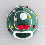 Manufacturer wholesale christmas triangle shape small dog cat bed red green