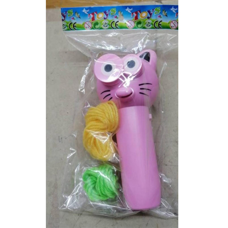 Manufacturer wholesale blue pink string teaser cat launcher toy