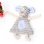 Manufacturer wholesale corduroy cute squeaky rabbit hippopotamus mouse dog toy plush