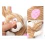 Manufacturer wholesale corduroy cute squeaky rabbit hippopotamus mouse dog toy plush
