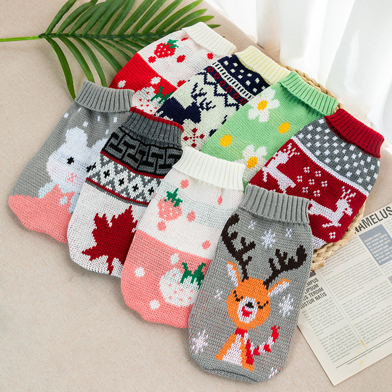 Wholesale Christmas Multi-design Warm Dog Sweater