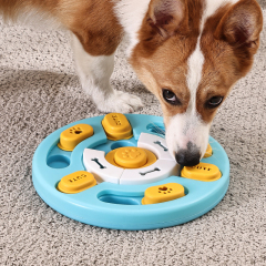 Wholesale Plastic Round Washable Food Feeder Dog Puzzle Toy