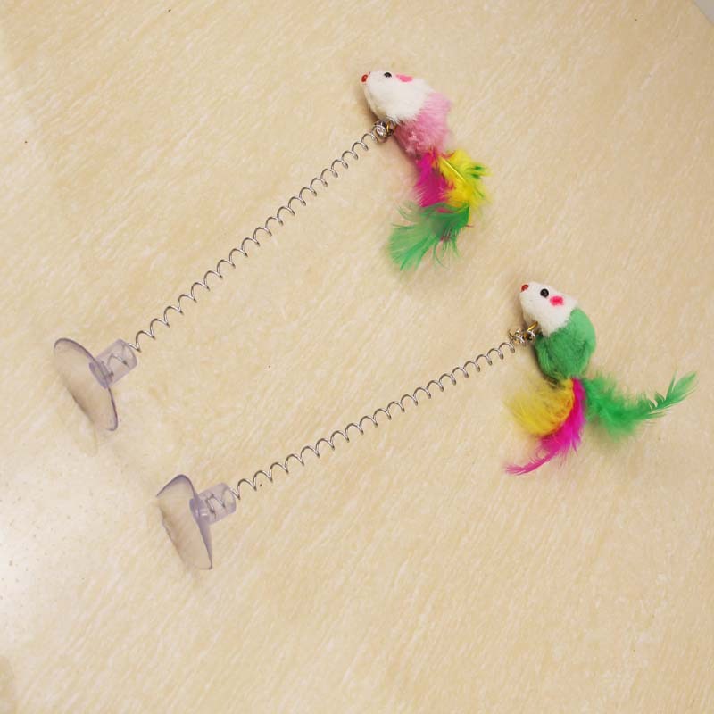 Manufacturer wholesale feather mouse cat toy sucker