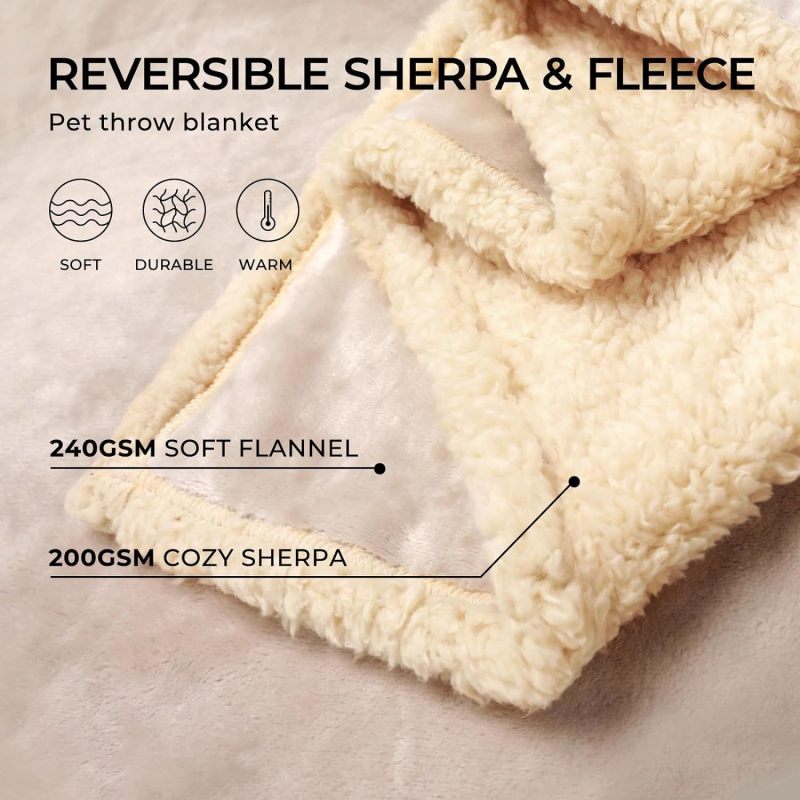 Manufacturer Wholesale Black Grey Luxury Soft Plush Cat Dog Thick Blanket