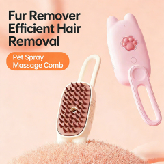 Wholesale Rotatable USB Charging Dog Cat Pet Steam Brush
