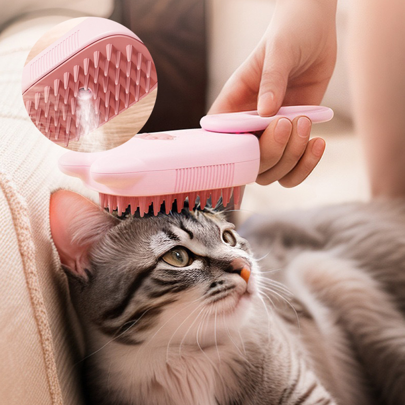 Wholesale Rotatable USB Charging Dog Cat Pet Steam Brush