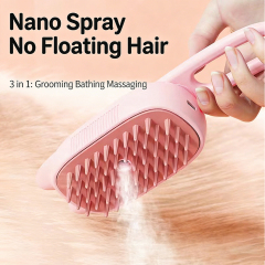 Wholesale Rotatable USB Charging Dog Cat Pet Steam Brush