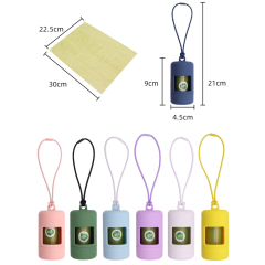 Wholesale Custom Logo Portable Biodegradable Dog Poop Bag With Dispenser