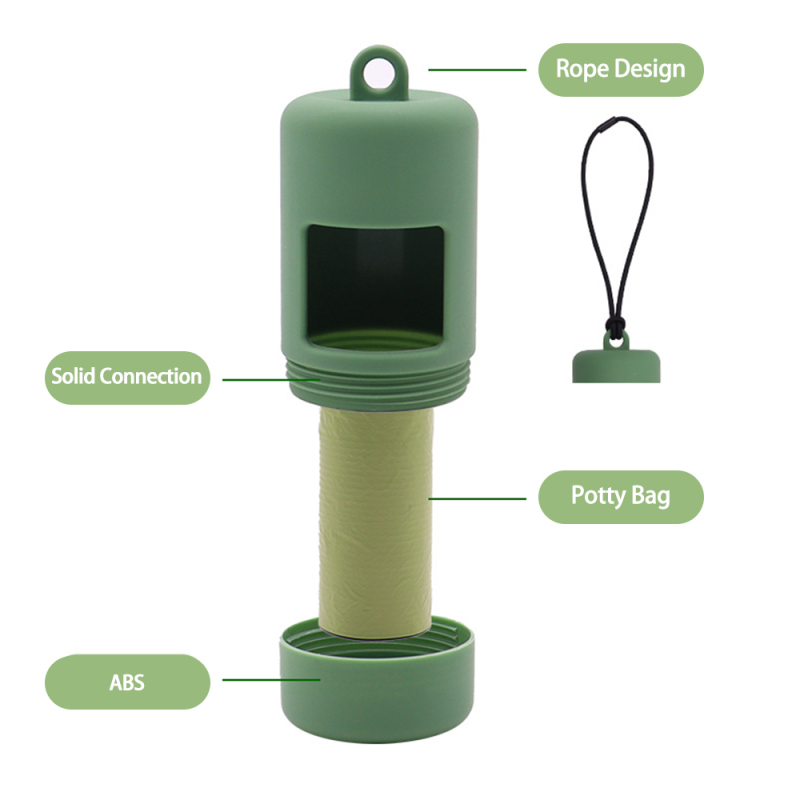Wholesale Custom Logo Portable Biodegradable Dog Poop Bag With Dispenser