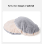 Manufacturer wholesale soft grey blue red removable mat small dog cat bed round