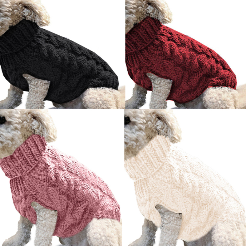 Manufacturer wholesale multi-colors warm soft pet dog sweater winter