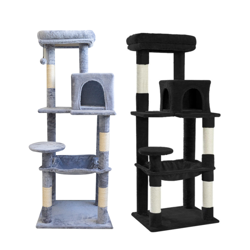 Manufacturer Wholesale Sisal Grey Pet Supplier Cat Tree Tower