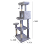 Manufacturer Wholesale Sisal Grey Pet Supplier Cat Tree Tower