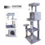 Manufacturer Wholesale Sisal Grey Pet Supplier Cat Tree Tower