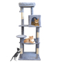 Manufacturer Wholesale Sisal Grey Pet Supplier Cat Tree Tower