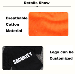 Manufacturer wholesale OEM custom logo black orange cotton breathable summer dog clothes pet dog t shirt