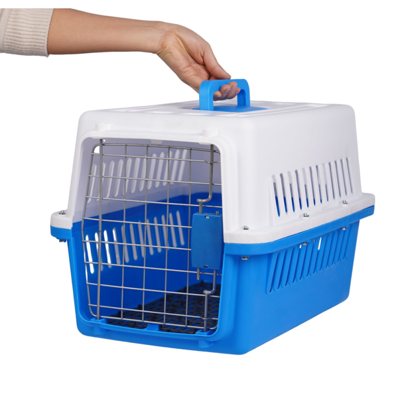 Wholesale Cheap Portable Breathable Plastic Cat Dog Pet Carrier Cage