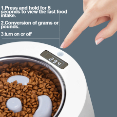 Manufacturer wholesale slow feeder memorable smart pet dog weighing bowl