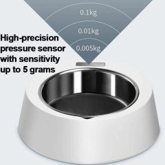 Manufacturer wholesale slow feeder memorable smart pet dog weighing bowl