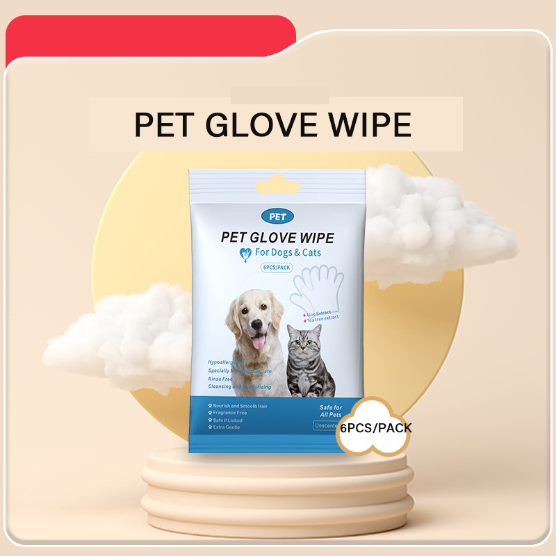 Manufacturer Wholesale SPA Grooming Cat Dog Pet Gloves Wipes