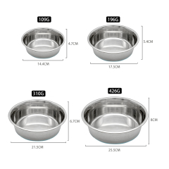 Manufacturer wholesale stainless steel dog bowl with silicone non-slip bottom