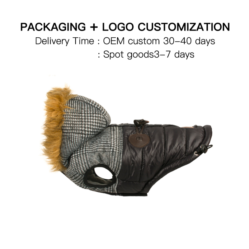 Manufacturer wholesale custom logo pet accessories dog winter clothes