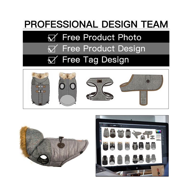 Manufacturer wholesale custom logo pet accessories dog winter clothes