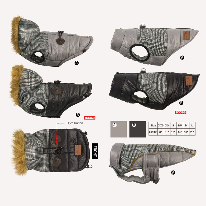 Manufacturer wholesale custom logo pet accessories dog winter clothes