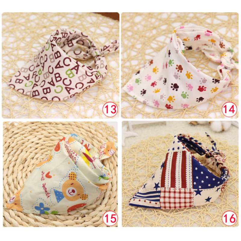 Manufacturer wholesale cotton design pet accessory dog bandanas