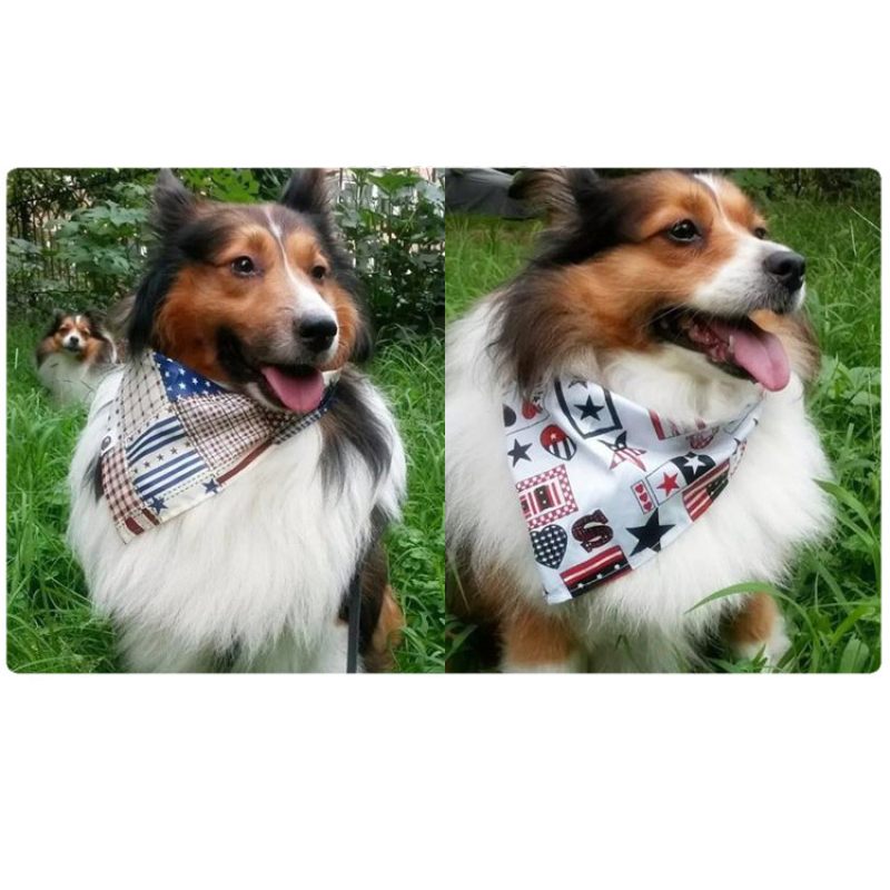 Manufacturer wholesale cotton design pet accessory dog bandanas