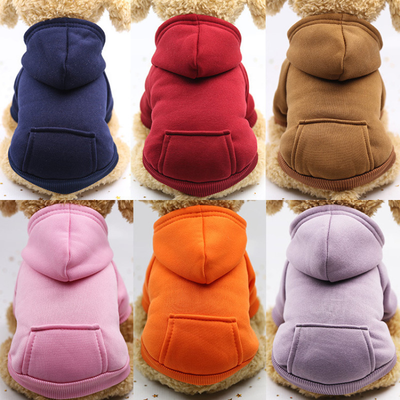 Manufacturer wholesale multi-colors warm winter dog hoodie