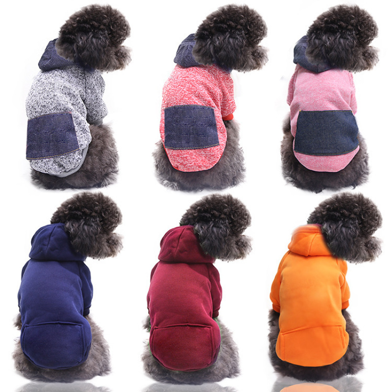 Manufacturer wholesale multi-colors warm winter dog hoodie