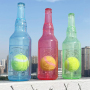 Manufacturer Wholesale Pet Supplier TPR Bottle Design Dog Floating Toys with Ball