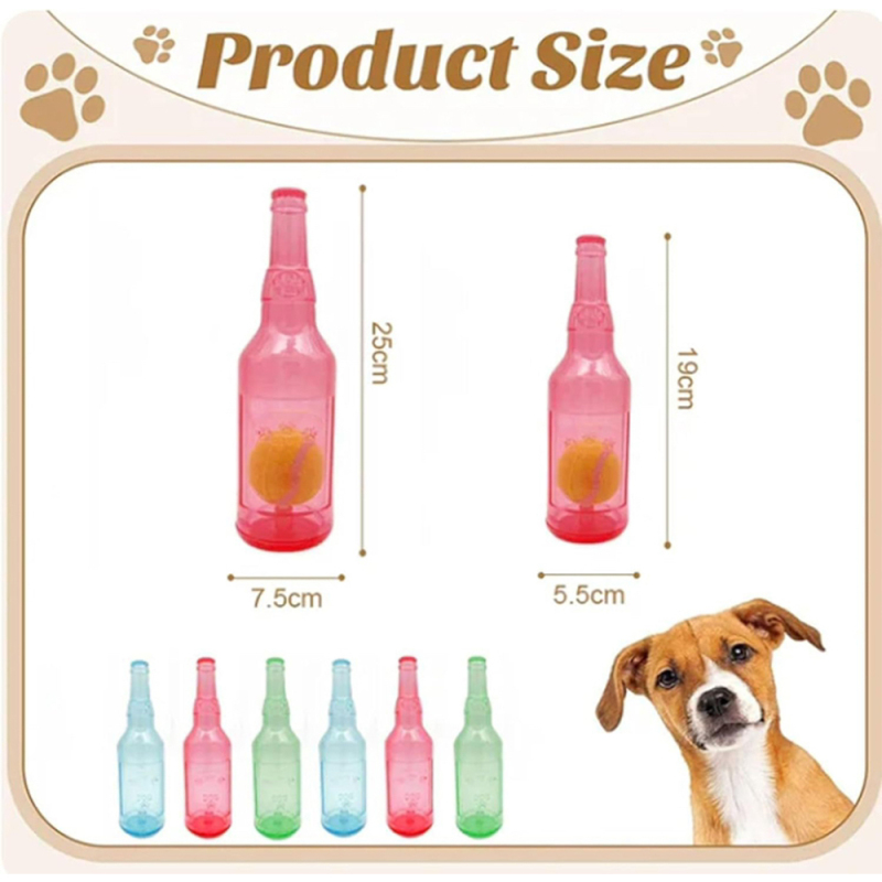 Manufacturer Wholesale Pet Supplier TPR Bottle Design Dog Floating Toys with Ball