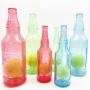 Manufacturer Wholesale Pet Supplier TPR Bottle Design Dog Floating Toys with Ball