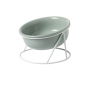 Wholesale Green White Elevated Ceramic Cat Bowl With Stand