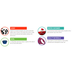 Manufacturer wholesale store water retractable dog leash with collapsible bowl