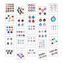 Manufacturer wholesale custom logo name dog id tag round